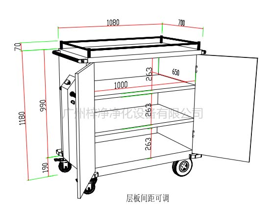 無菌物品運(yùn)送車、回收車、下送車、電動運(yùn)送車、密封車設(shè)計(jì)圖